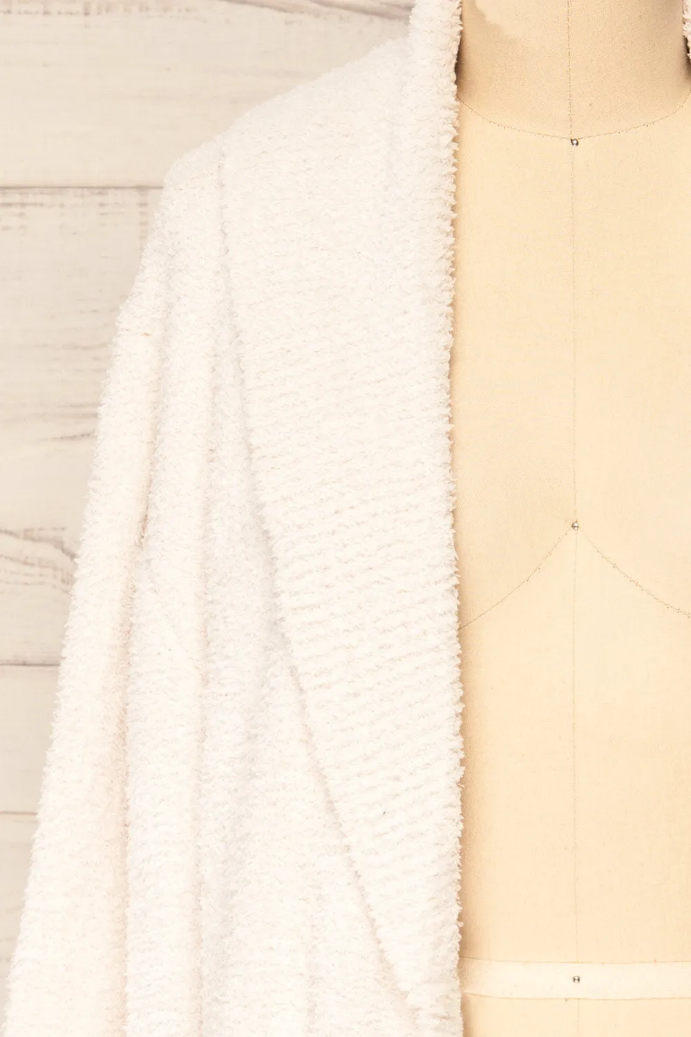 Adragna | Fuzzy Long Cardigan w/ Pockets
