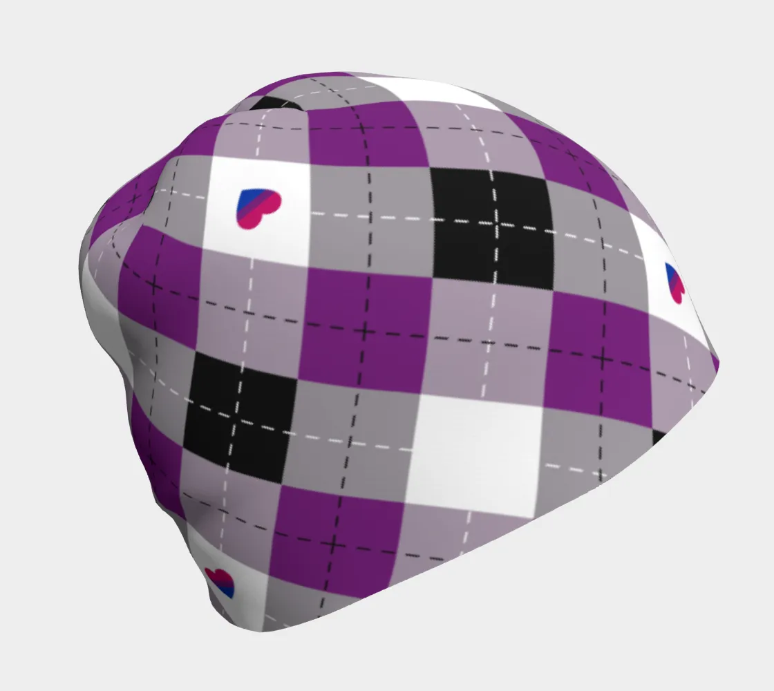 Asexual Biromantic Argyle Beanie