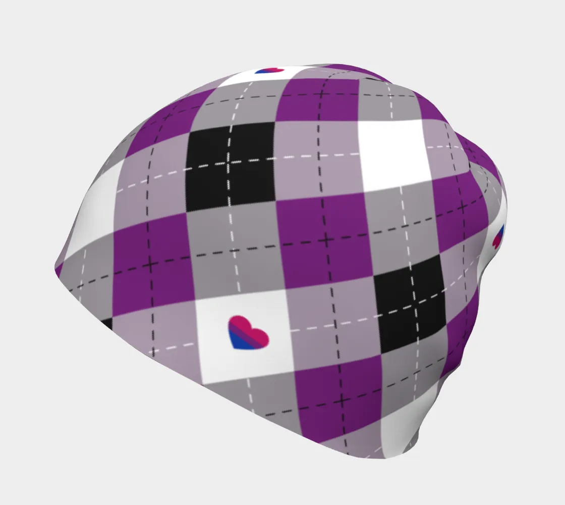 Asexual Biromantic Argyle Beanie