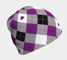 Asexual Biromantic Argyle Beanie