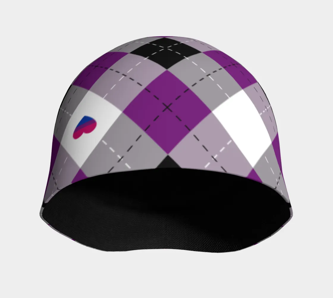 Asexual Biromantic Argyle Beanie
