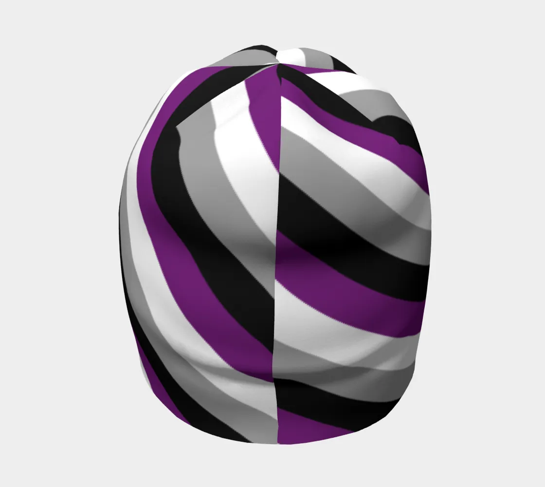 Asexual Striped Beanie