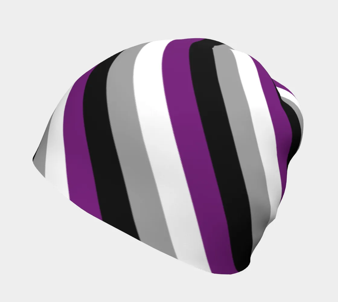 Asexual Striped Beanie
