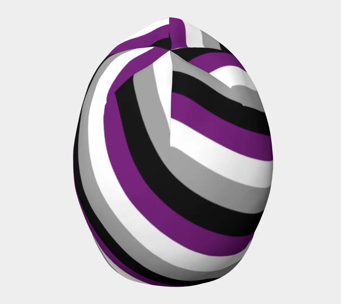 Asexual Striped Beanie