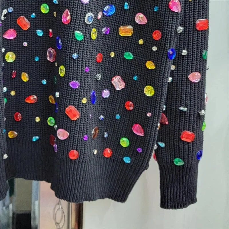 Beaded Oversized Sweater