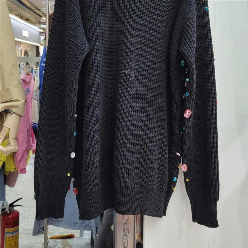 Beaded Oversized Sweater