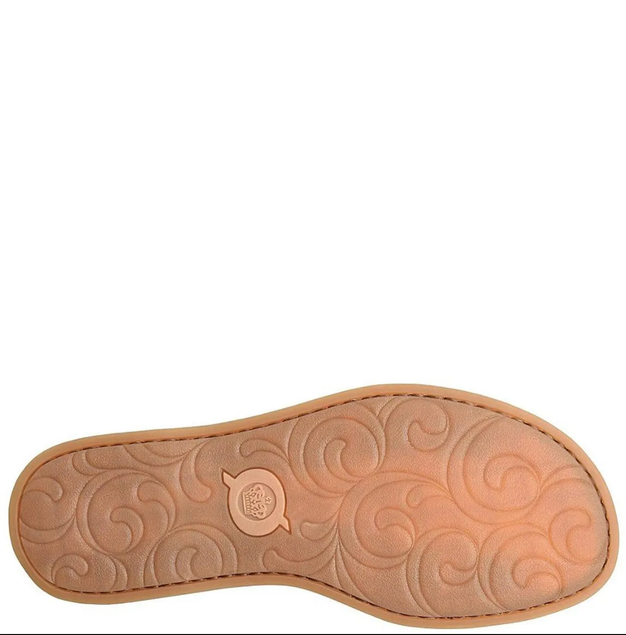 BORN INLET Women's LEATHER CASUAL SANDAL DARK TAN BOURBON