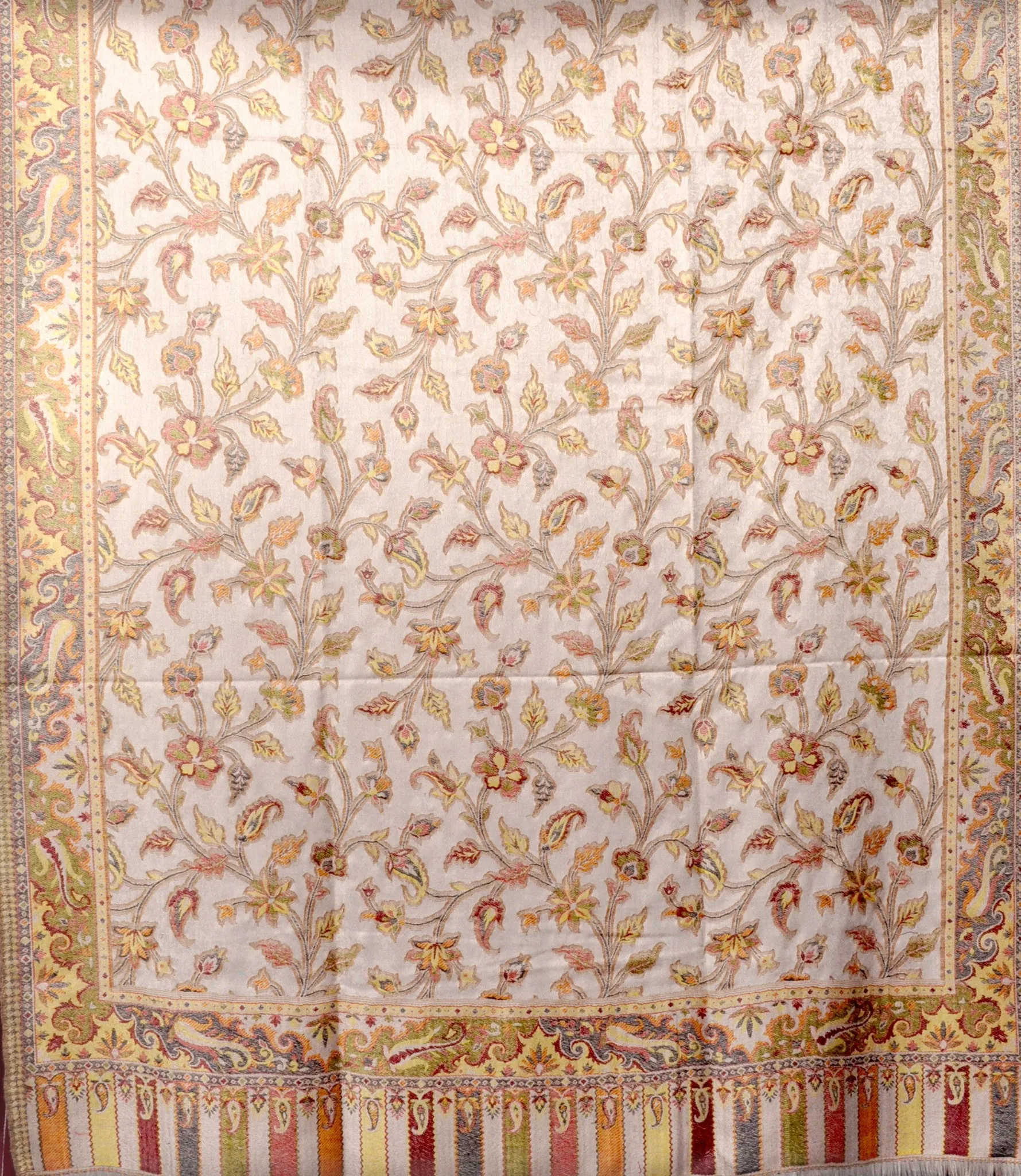 Brown Semi Pashmina Shawl