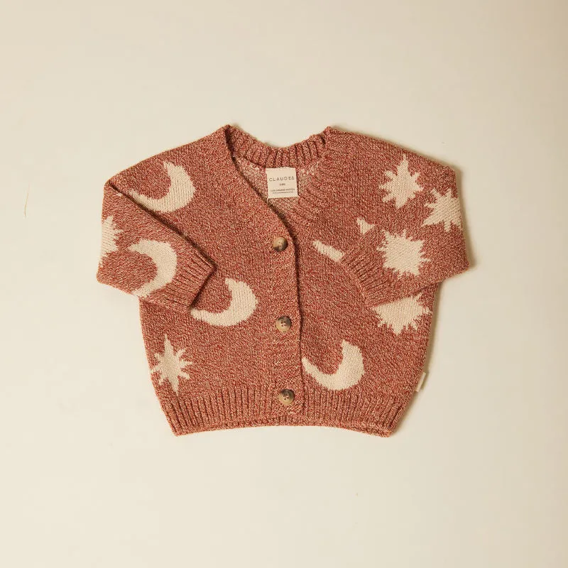 Claude & Co - Moon knit cardigan - Russet