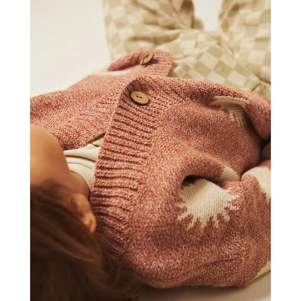 Claude & Co - Moon knit cardigan - Russet