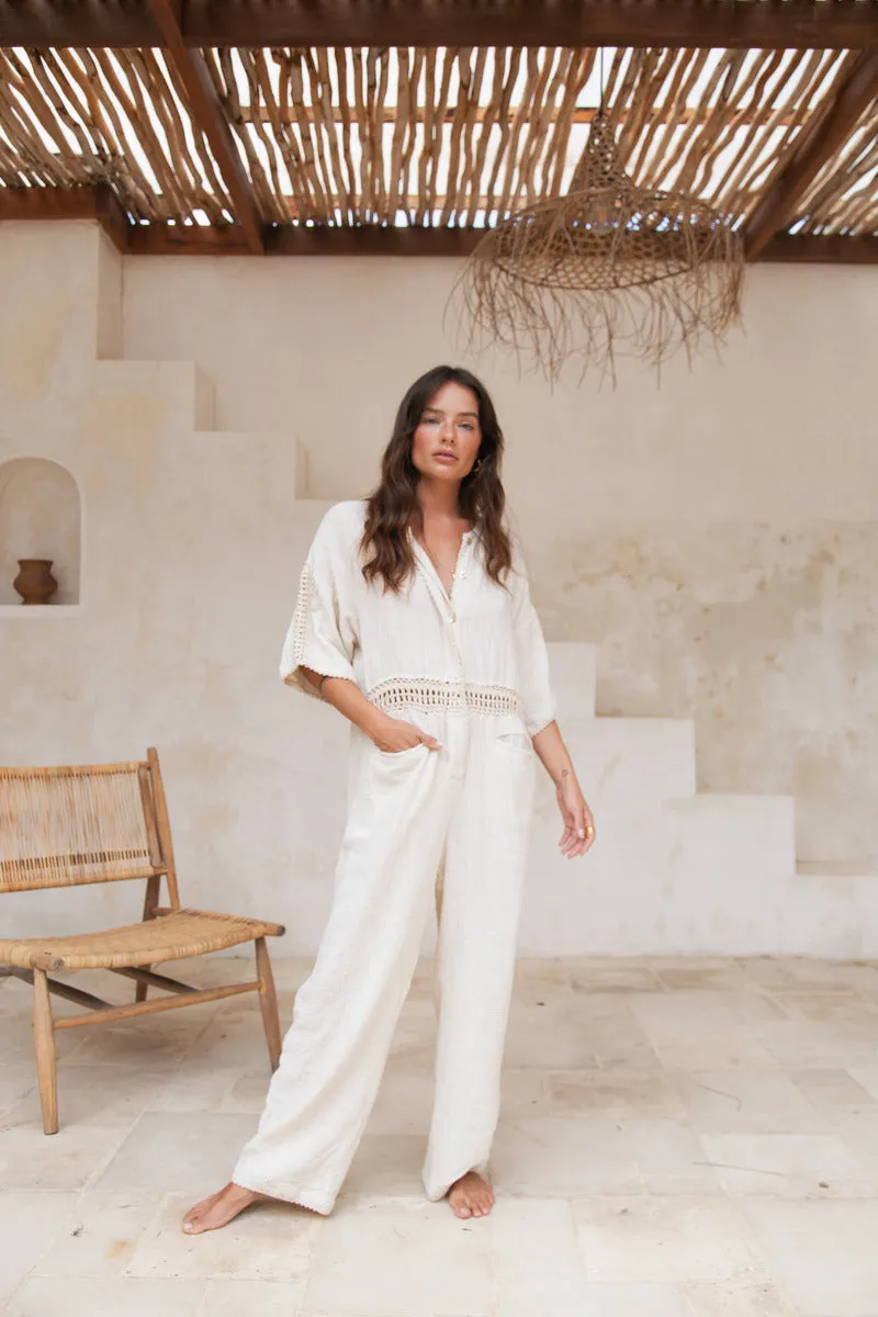 CRYSTAL VISIONS JUMPSUIT - NATURAL