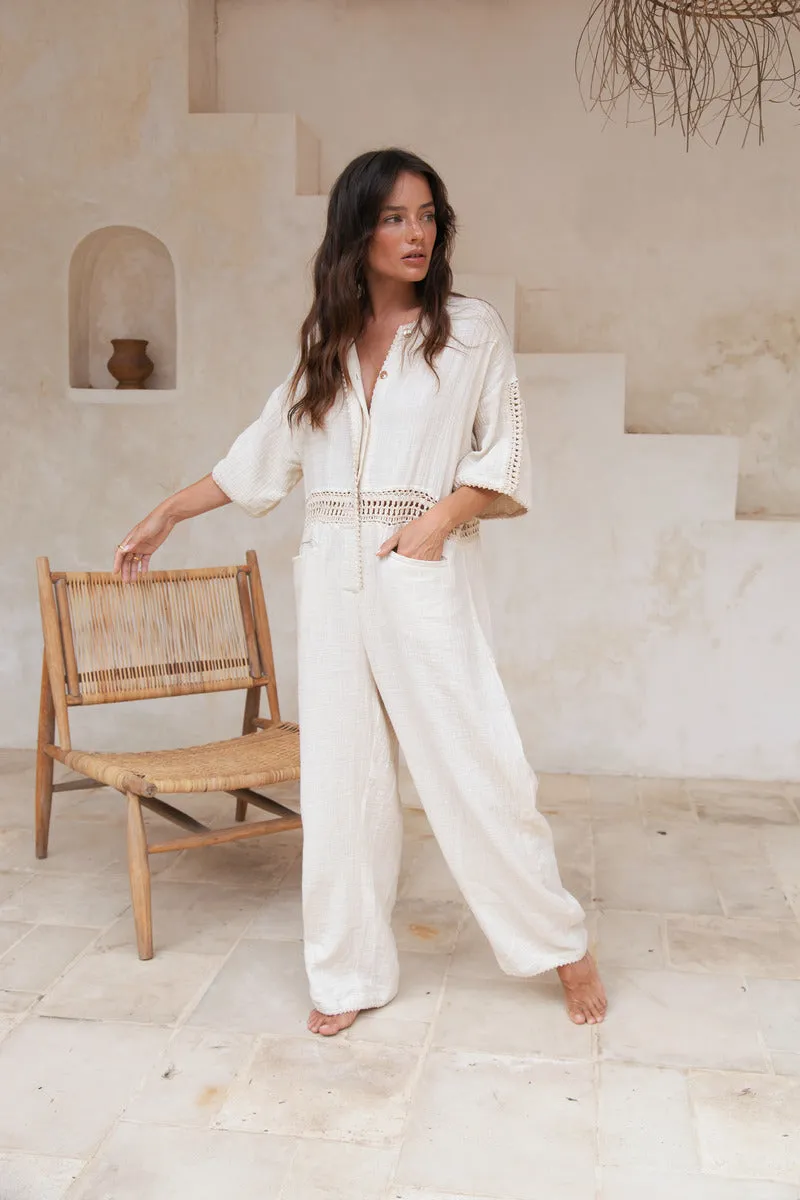 CRYSTAL VISIONS JUMPSUIT - NATURAL