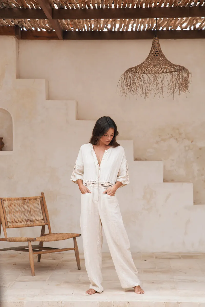 CRYSTAL VISIONS JUMPSUIT - NATURAL