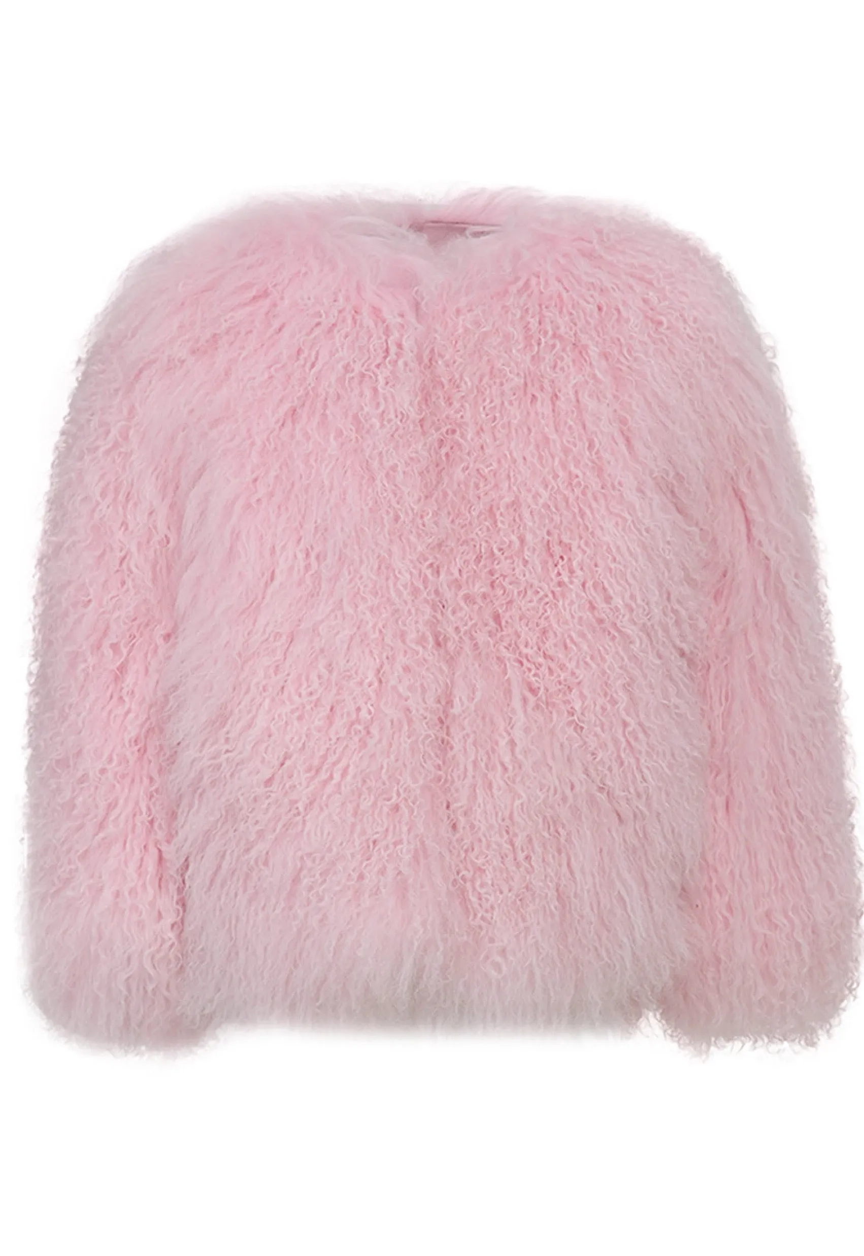 DINA Baby Pink Mongolian Coat
