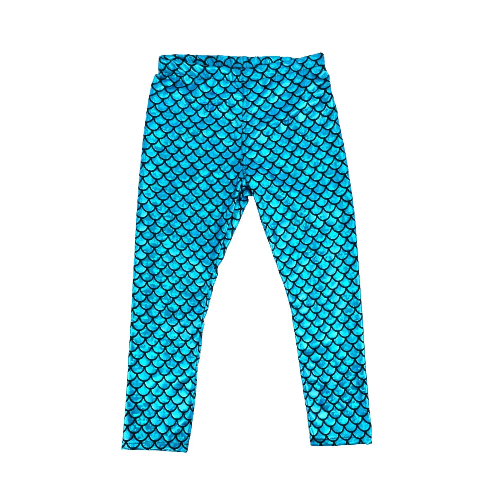 Dragon Scale Leggings Soft Elastic Kids Leggings Mermaid Pants