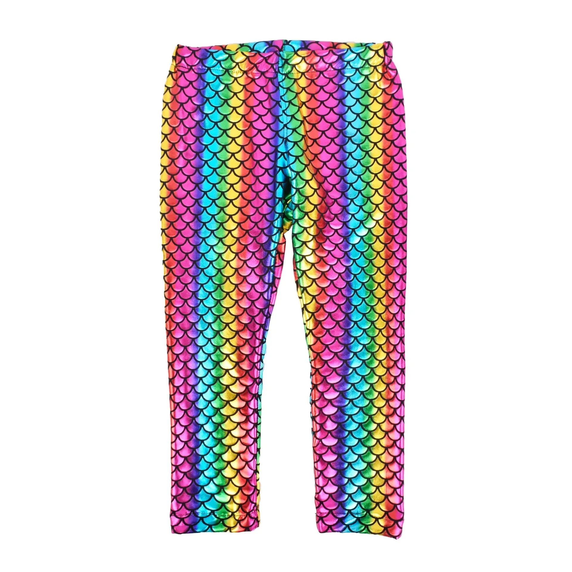 Dragon Scale Leggings Soft Elastic Kids Leggings Mermaid Pants