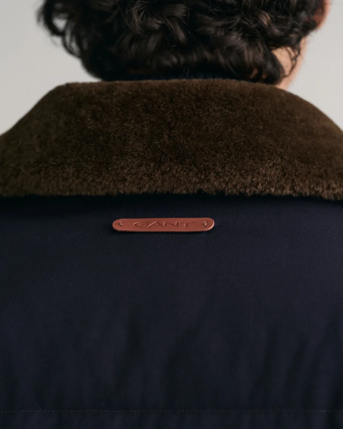 GANT - Padded Flannel Puffer Jacket, Night Blue