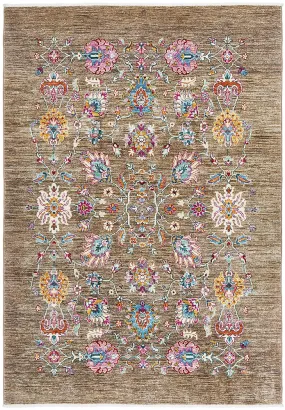 Hand Knotted Pure Wool Afghan - 230x160cm Hand Knotted Pure Wool Afghan - 230x160cm