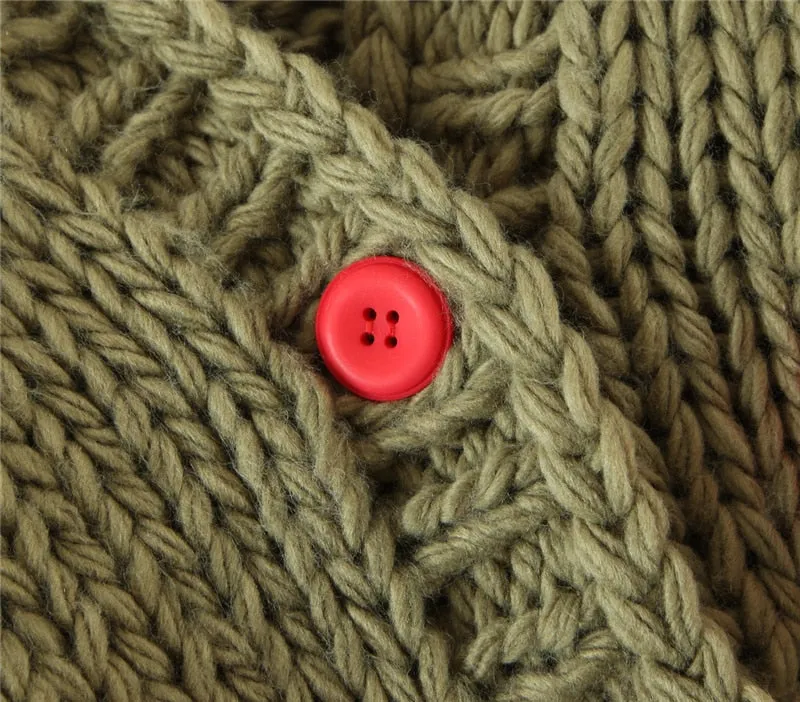 Handmade Mushroom Sweater Knit Cardigan