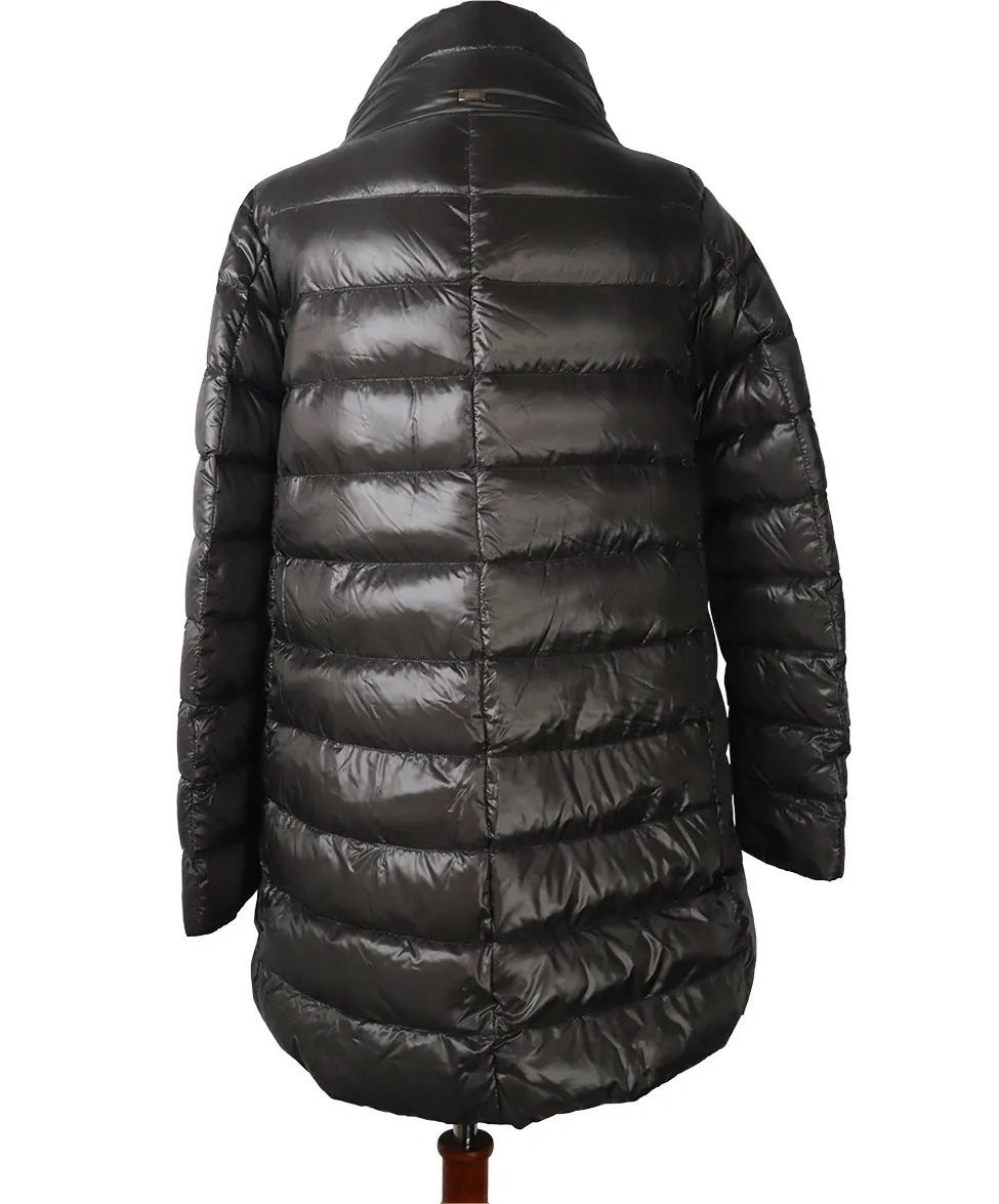 Herno Grey Down Puffer Jacket sz 8