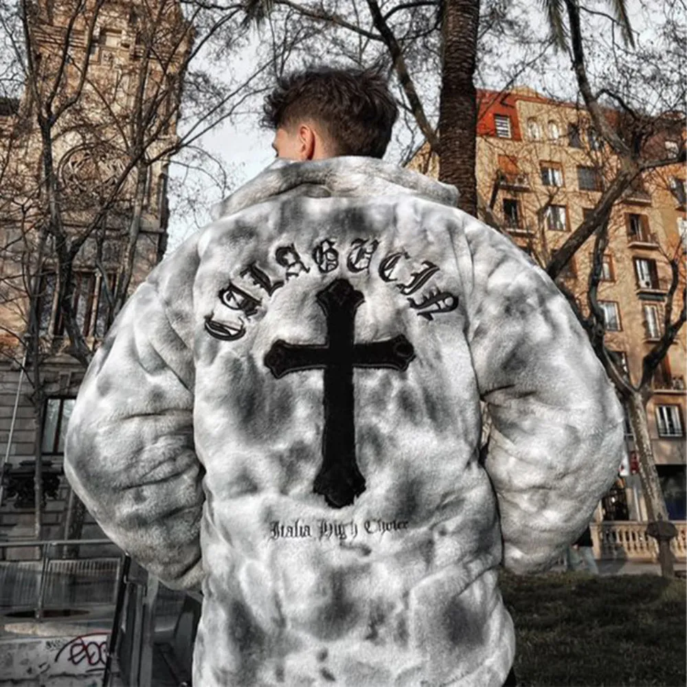 High Street Tie Dye Cross Coat
