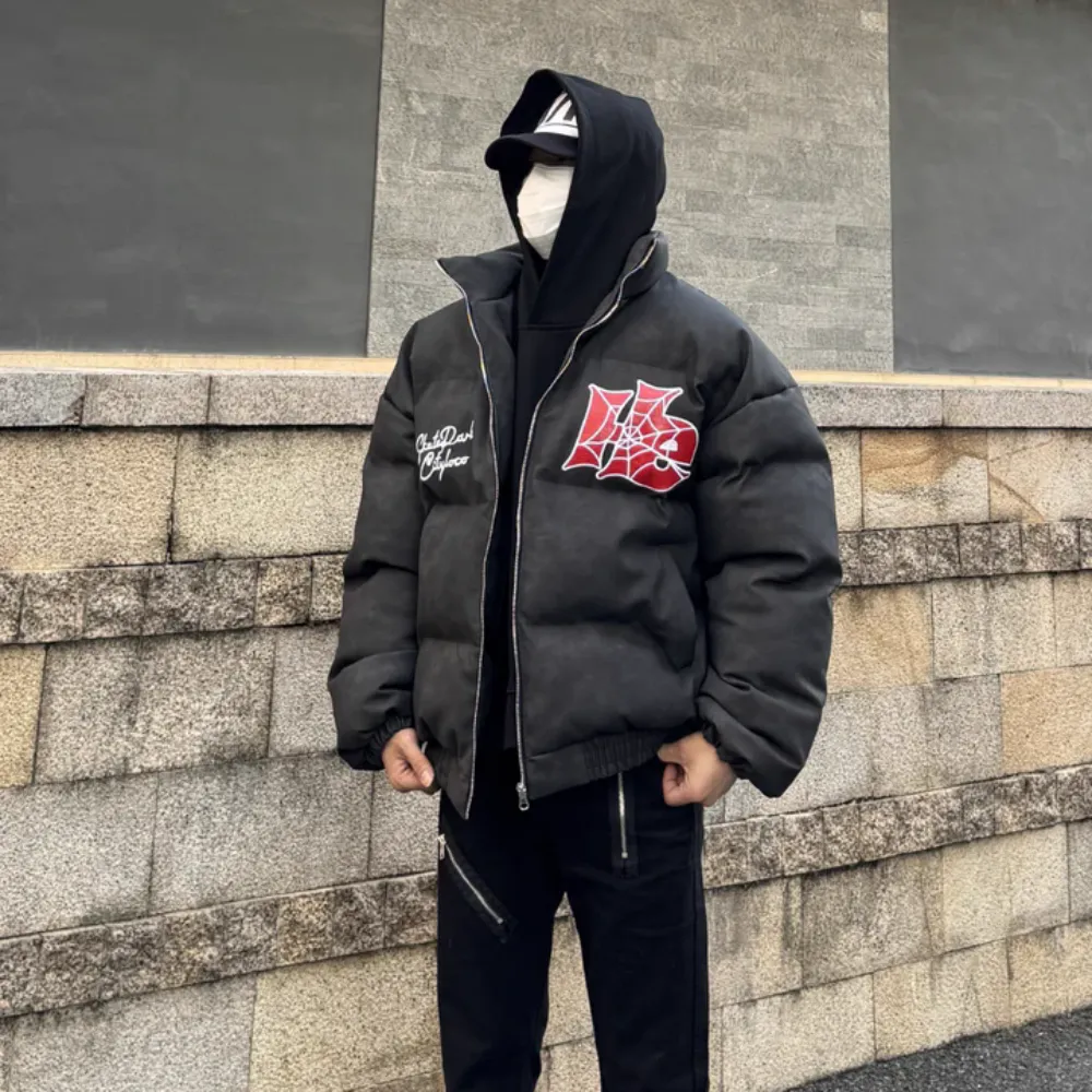 Hip Hop Spider Embroidery Coat