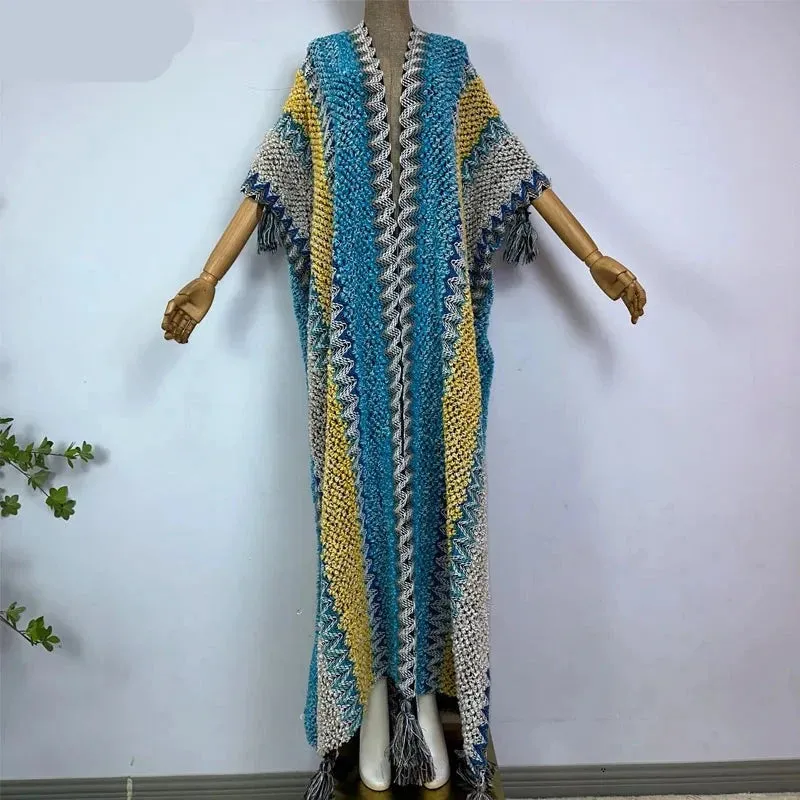 Huggelicious Tassel Knitted Long Cardigans 30 Colours