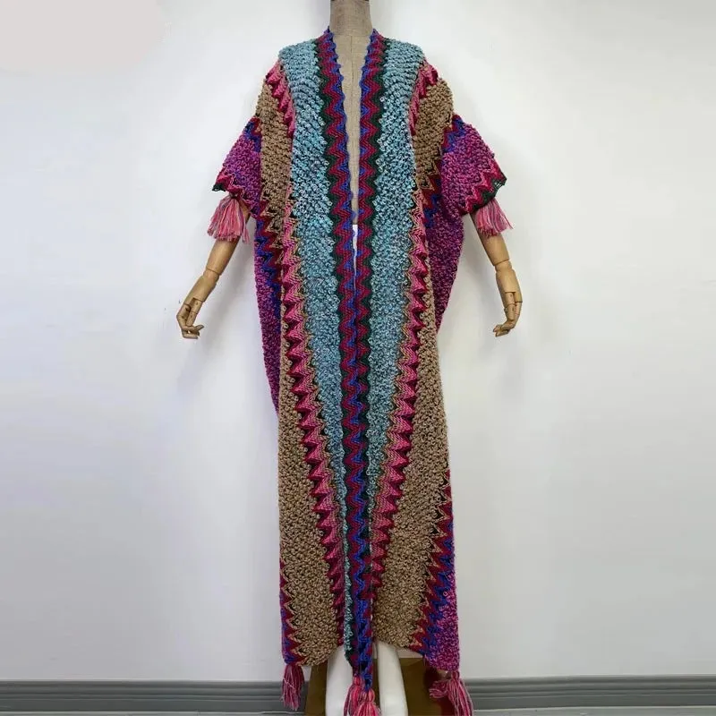 Huggelicious Tassel Knitted Long Cardigans 30 Colours