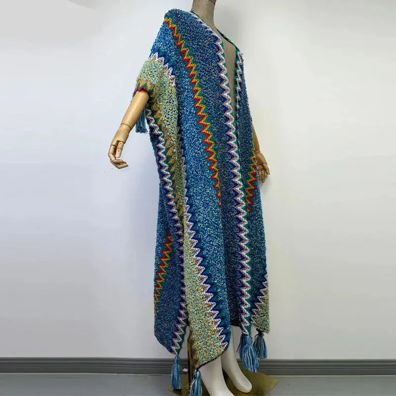 Huggelicious Tassel Knitted Long Cardigans 30 Colours