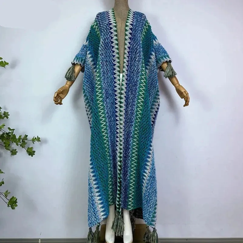 Huggelicious Tassel Knitted Long Cardigans 30 Colours