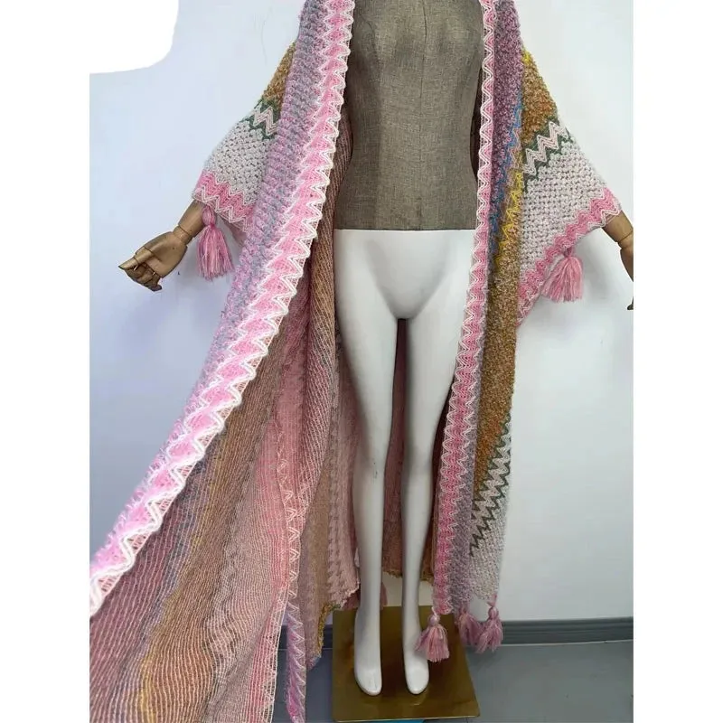 Huggelicious Tassel Knitted Long Cardigans 30 Colours
