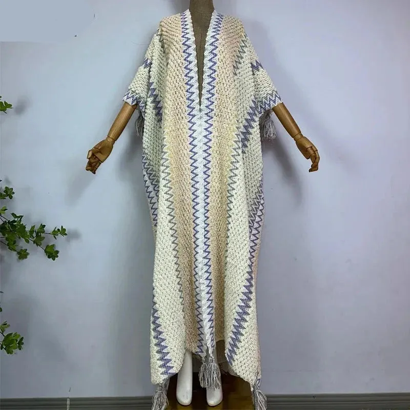 Huggelicious Tassel Knitted Long Cardigans 30 Colours