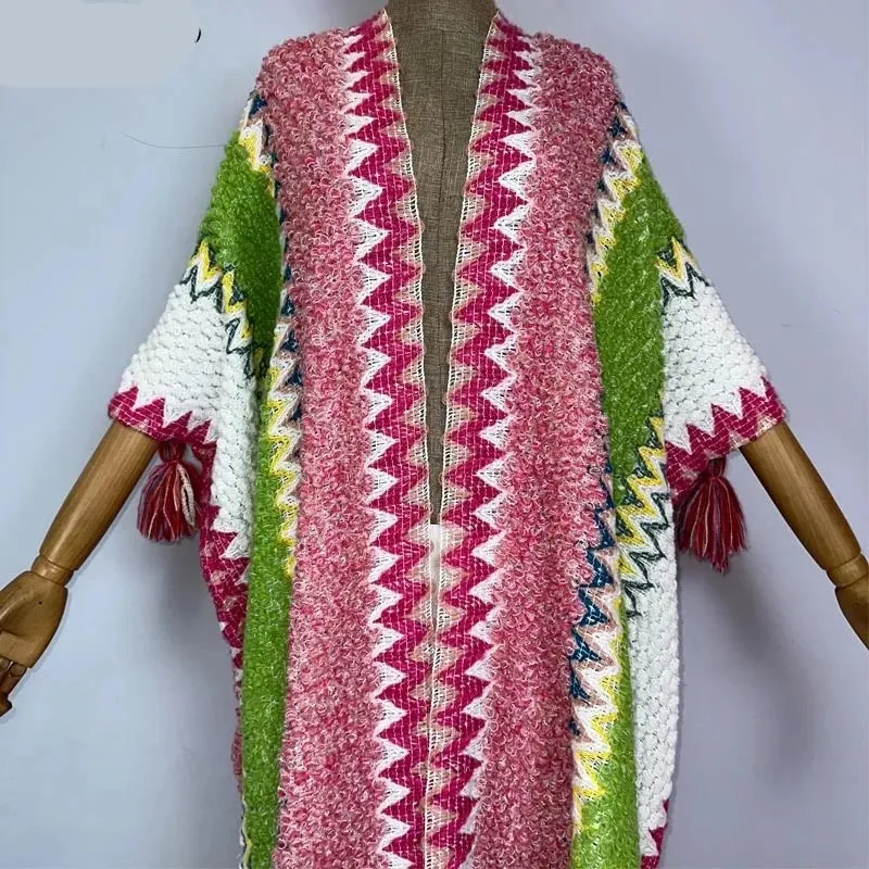 Huggelicious Tassel Knitted Long Cardigans 30 Colours