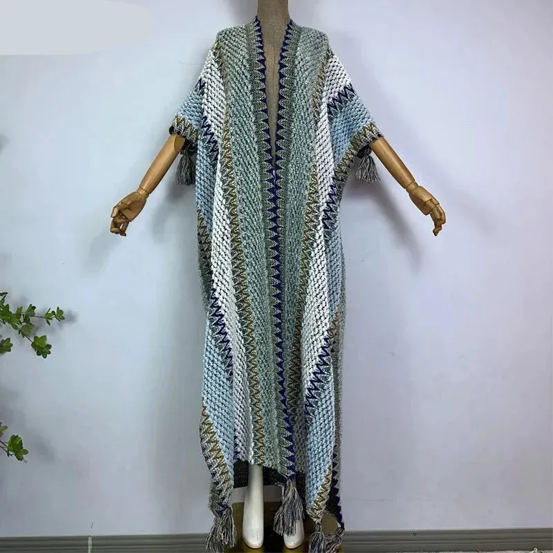 Huggelicious Tassel Knitted Long Cardigans 30 Colours