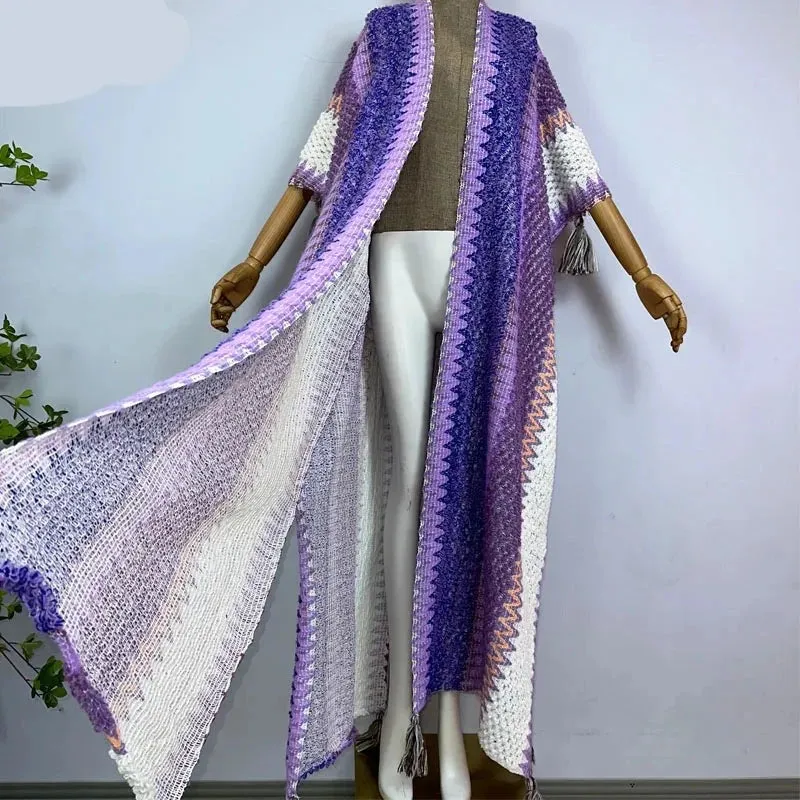 Huggelicious Tassel Knitted Long Cardigans 30 Colours