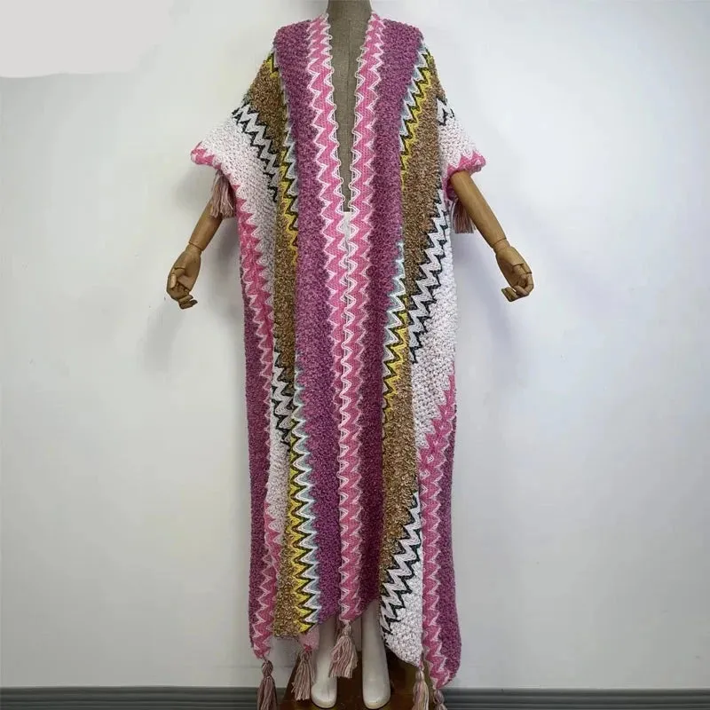 Huggelicious Tassel Knitted Long Cardigans 30 Colours