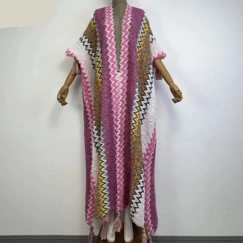 Huggelicious Tassel Knitted Long Cardigans 30 Colours