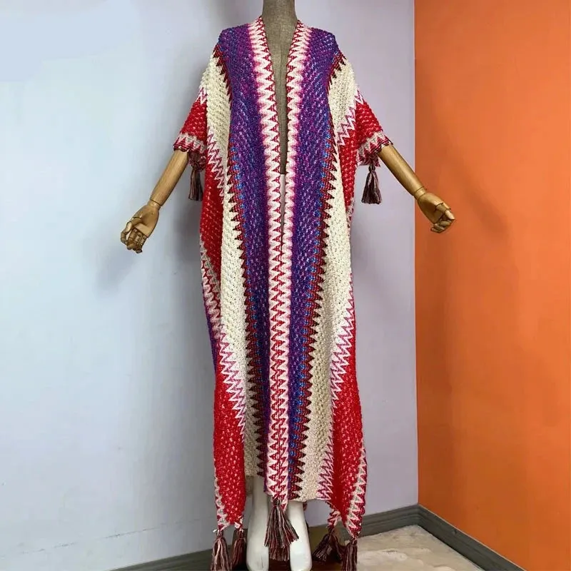 Huggelicious Tassel Knitted Long Cardigans 30 Colours