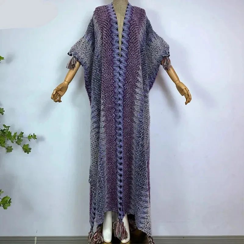 Huggelicious Tassel Knitted Long Cardigans 30 Colours