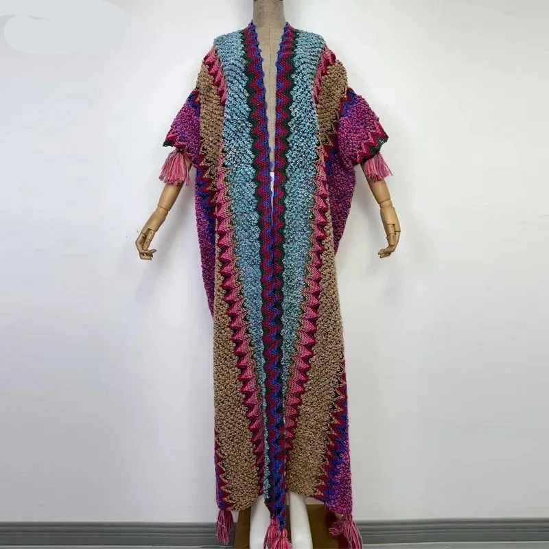 Huggelicious Tassel Knitted Long Cardigans 30 Colours