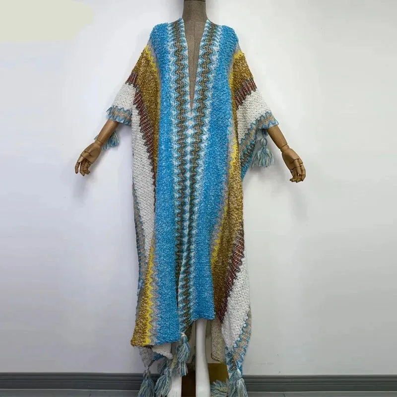 Huggelicious Tassel Knitted Long Cardigans 30 Colours
