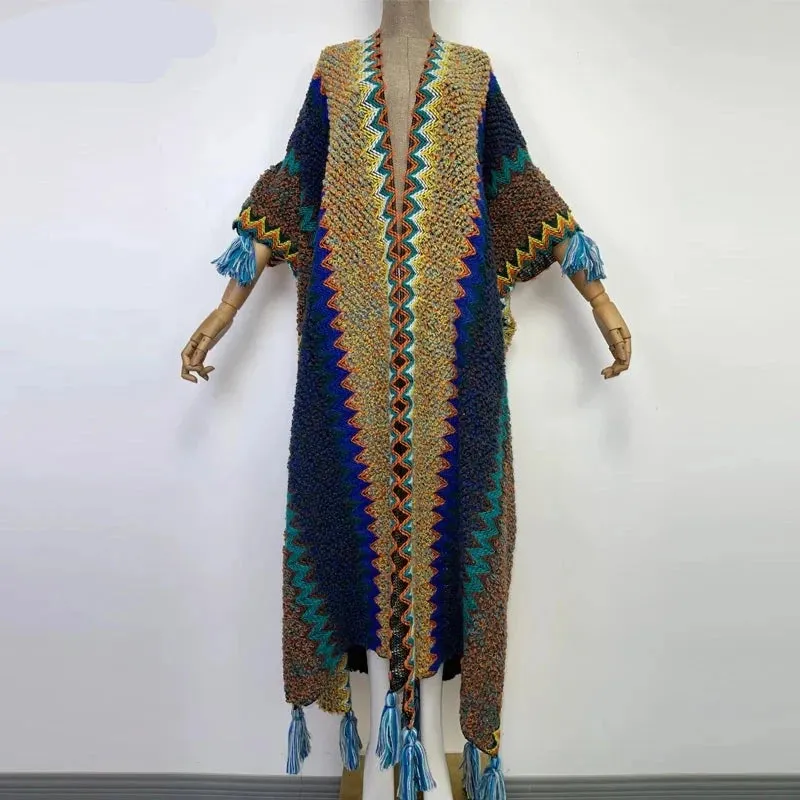 Huggelicious Tassel Knitted Long Cardigans 30 Colours