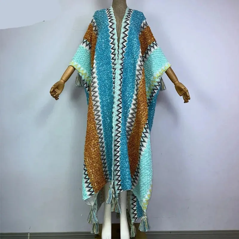Huggelicious Tassel Knitted Long Cardigans 30 Colours