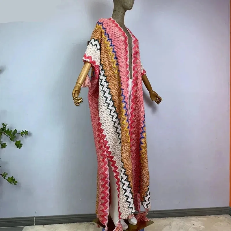 Huggelicious Tassel Knitted Long Cardigans 30 Colours