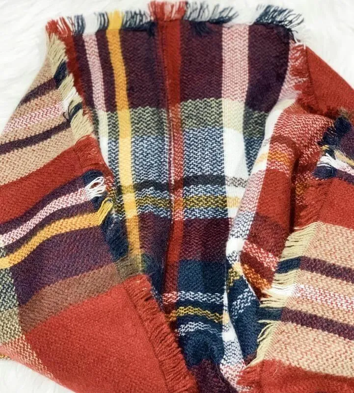 Isle Plaid Infinity Scarf