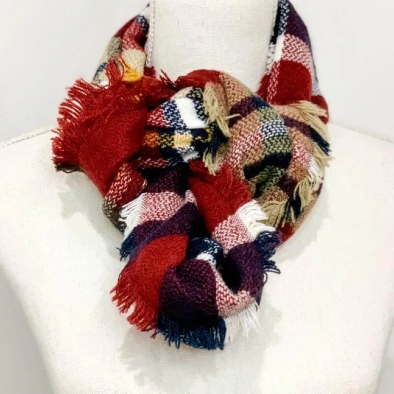 Isle Plaid Infinity Scarf