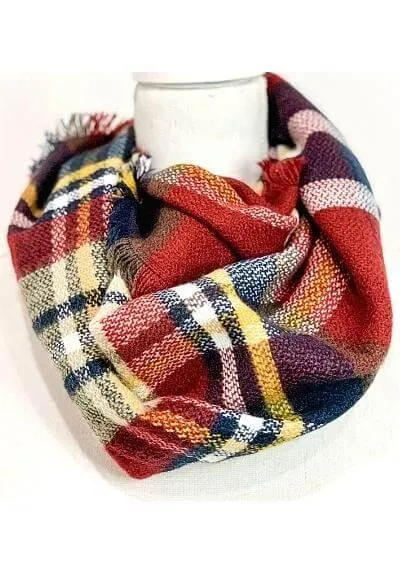 Isle Plaid Infinity Scarf