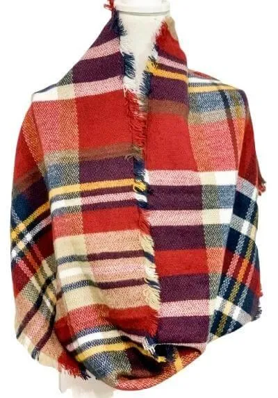 Isle Plaid Infinity Scarf