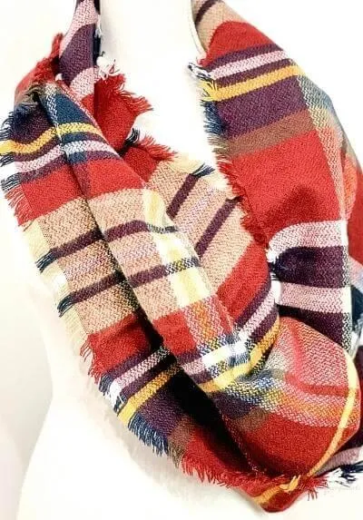 Isle Plaid Infinity Scarf