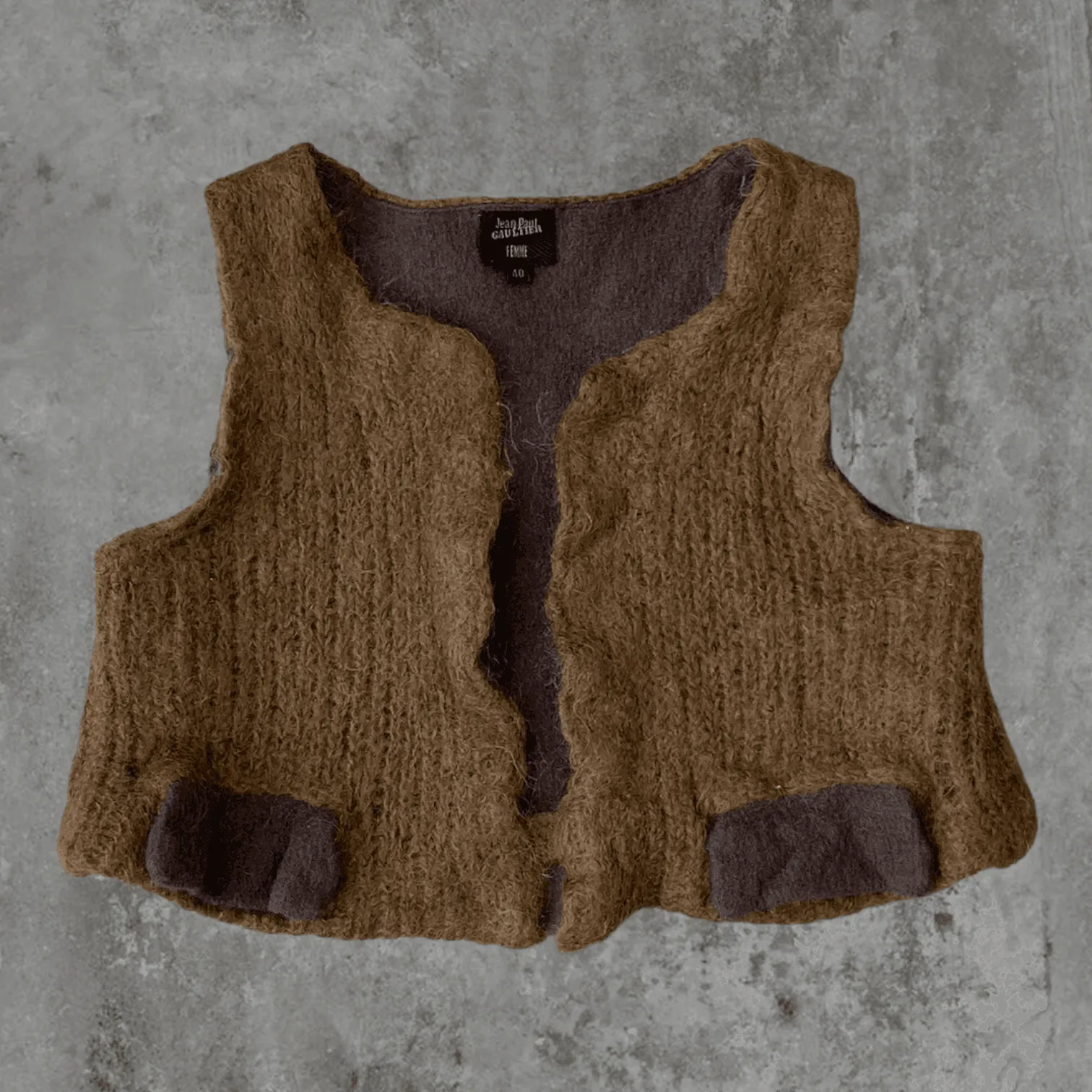 JEAN PAUL GAULTIER MOHAIR 2-PIECE TOP - S/M